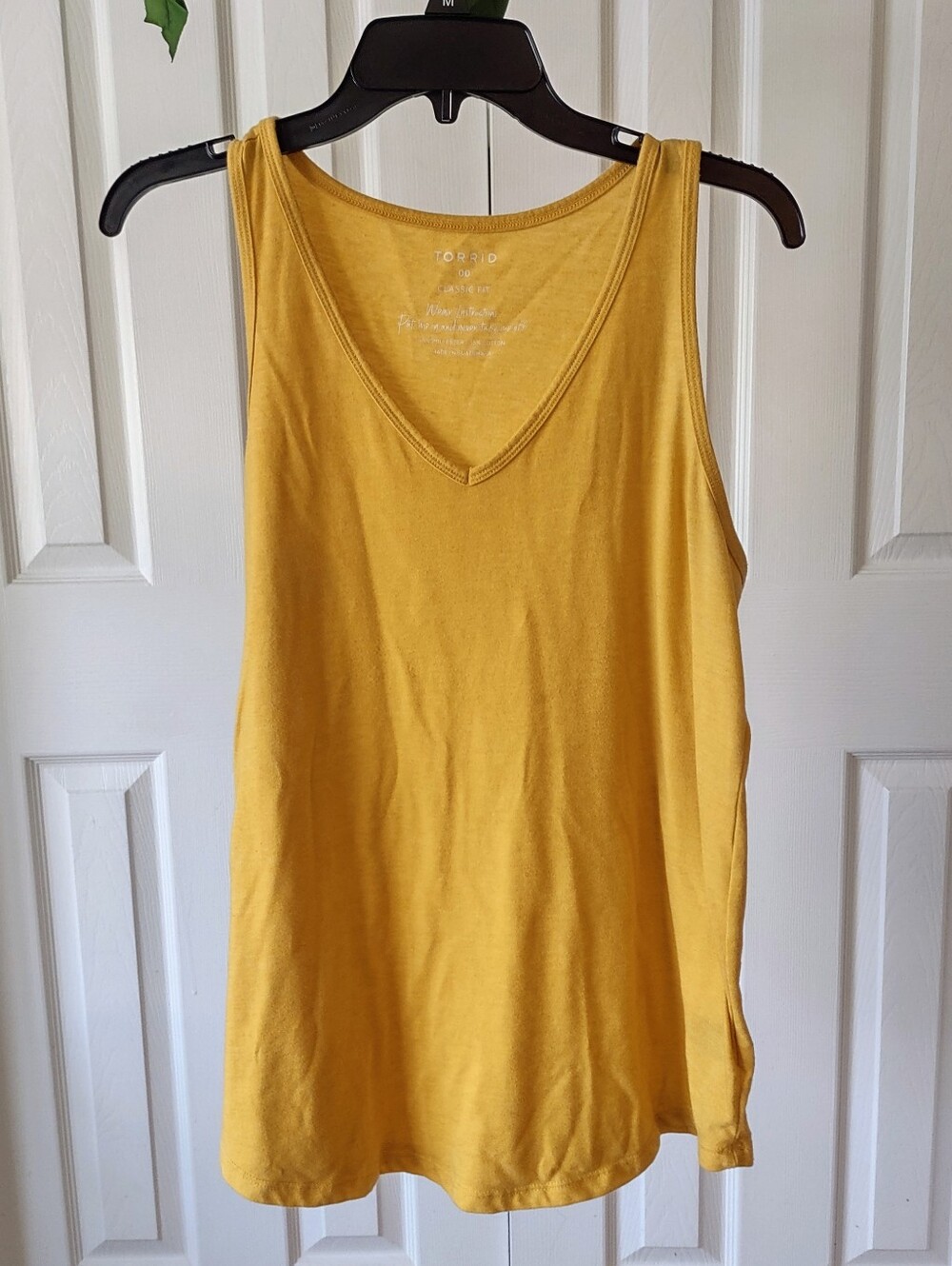 Yellow V-Neck Tank Top